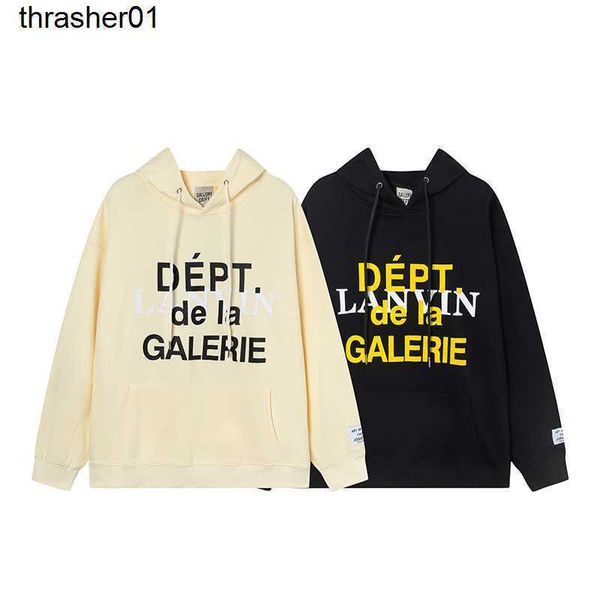 men's hoodies designer sweatshirts winter new galery dept loose simple letter print men women hoodie, Black
men's hoodies designer sweatshirts winter new galery dept loose simple letter print men women hoodie, Black
