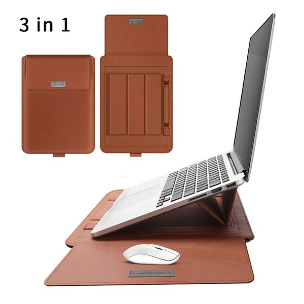 lapbags 3 in1 case for macbook air pro pu leather 13/14/15/15.6 inch notebook cover sleeve with stand mouse pad 221116
lapbags 3 in1 case for macbook air pro pu leather 13/14/15/15.6 inch notebook cover sleeve with stand mouse pad 221116