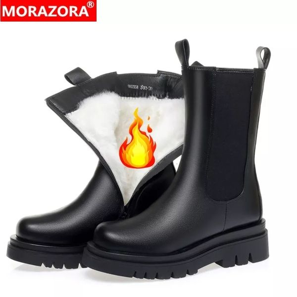 boots morazora size 35-43 genuine leather snow women nature wool warm winter zipper black chelsea ankle shoes 221116
boots morazora size 35-43 genuine leather snow women nature wool warm winter zipper black chelsea ankle shoes 221116