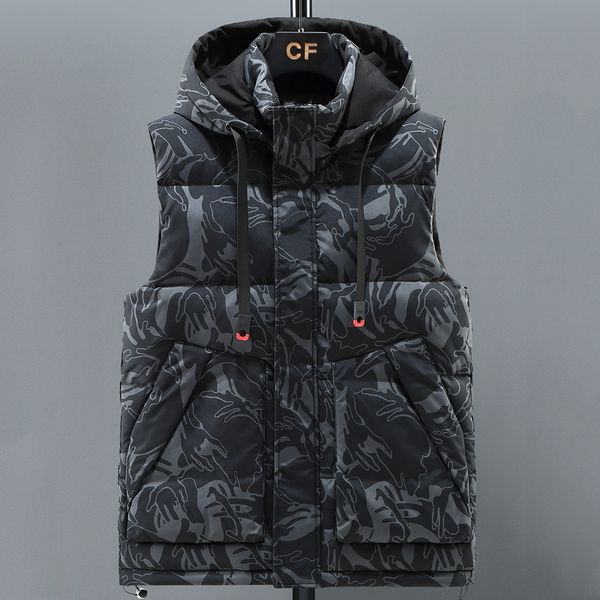 men's vests winter thick brand casual camouflage warm cotton padded sleeveless jacket plus size waistcoat hooded -6xl 221116, Black;white
men's vests winter thick brand casual camouflage warm cotton padded sleeveless jacket plus size waistcoat hooded -6xl 221116, Black;white