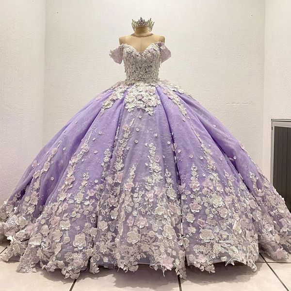 lavender princess quinceanera dresses 3d flowers appliques lace-up corset prom sweet 16 princess dresse vestidos de 15 anos, Blue;red
lavender princess quinceanera dresses 3d flowers appliques lace-up corset prom sweet 16 princess dresse vestidos de 15 anos, Blue;red