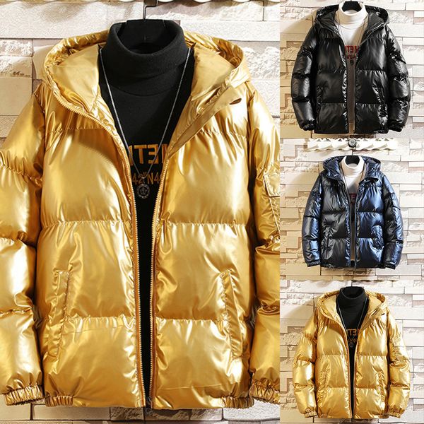 men's down parkas men winter wram coat shiny ski snow thick hooded jacket bubble puffer casual overcoat classic windproof outwear outfi, Black
men's down parkas men winter wram coat shiny ski snow thick hooded jacket bubble puffer casual overcoat classic windproof outwear outfi, Black
