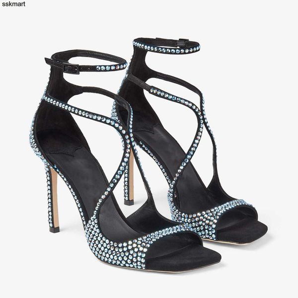 designer asymmetrical high heels sandals british style diamond inlaid high-heeled banquet wedding dinner casual fashion personality jc drill, Black
designer asymmetrical high heels sandals british style diamond inlaid high-heeled banquet wedding dinner casual fashion personality jc drill, Black