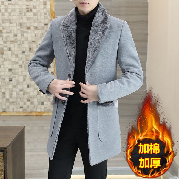 men's wool blends winter thicken warm wool blends long jacket men slim casual business trench coats fashion social windbreaker streetwe, Black
men's wool blends winter thicken warm wool blends long jacket men slim casual business trench coats fashion social windbreaker streetwe, Black