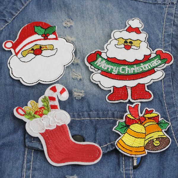cartoon embroidery cloth sticker brooches 4pcs set christmas gift santa boots bell lapel pins for children bag decorative badge accessories, Gray
cartoon embroidery cloth sticker brooches 4pcs set christmas gift santa boots bell lapel pins for children bag decorative badge accessories, Gray
