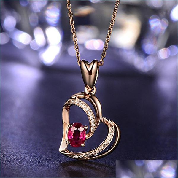 pendant necklaces red diamond heart pendant necklace rose gold chains necklaces for women fashion jewelry drop delivery pendants dhxuj, Silver
pendant necklaces red diamond heart pendant necklace rose gold chains necklaces for women fashion jewelry drop delivery pendants dhxuj, Silver