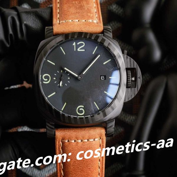 watch for men mechanical watchs automatic movement sapphire mirror 44mm imported cowhide leather strap sport wristwatch, Slivery;brown
watch for men mechanical watchs automatic movement sapphire mirror 44mm imported cowhide leather strap sport wristwatch, Slivery;brown