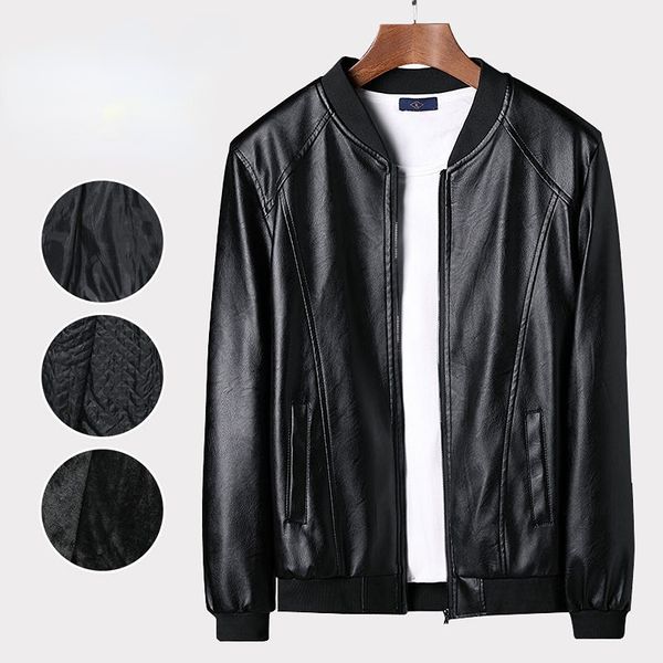 2022 new motorcycle leather men's wholesale booth source thin jacket pu spring and autumn baseball collar coat, Black
2022 new motorcycle leather men's wholesale booth source thin jacket pu spring and autumn baseball collar coat, Black