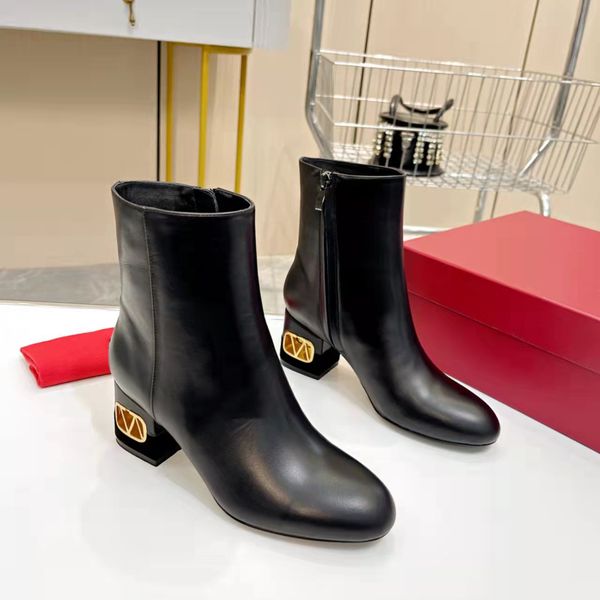 rivet boots vlogo heel boot designer women winter leather ankle booties warm platform luxury v woman dfhdfg, Black
rivet boots vlogo heel boot designer women winter leather ankle booties warm platform luxury v woman dfhdfg, Black