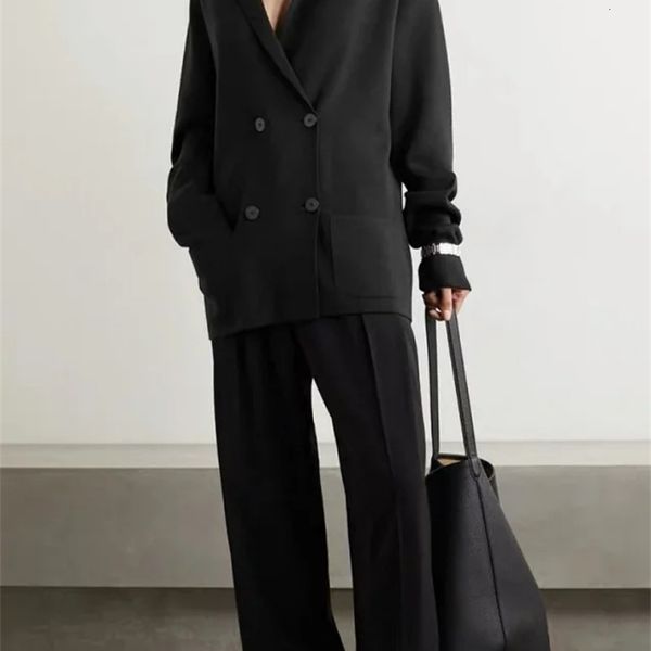 womens suits blazers autumn and winter lapel 100% wool knitted solid color doublebreasted women casual blazer suit jacket 221115, White;black
womens suits blazers autumn and winter lapel 100% wool knitted solid color doublebreasted women casual blazer suit jacket 221115, White;black