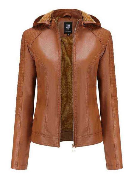 faux leather pu jacket women autumn winter long sleeves hoodies plus velvet warm jacket female motorcycle jacket black outerwear j220727
faux leather pu jacket women autumn winter long sleeves hoodies plus velvet warm jacket female motorcycle jacket black outerwear j220727