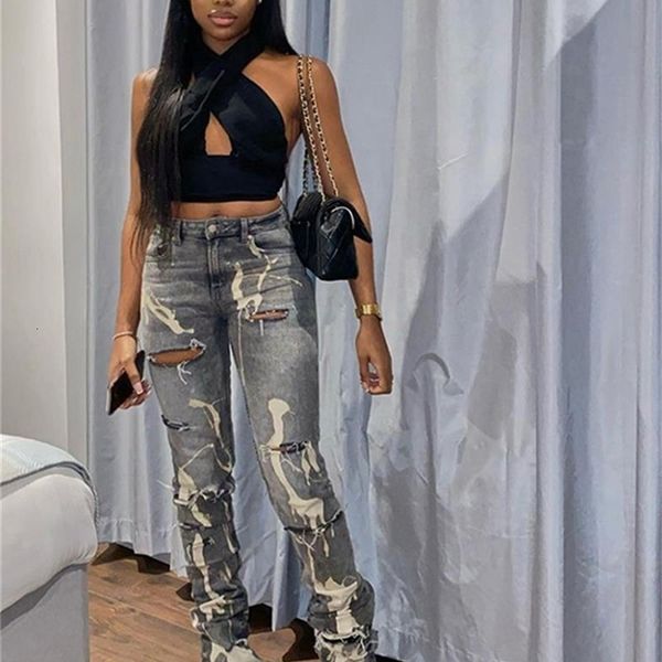 womens jeans yiallen cotton hole trend y2k woman pants chic print stacked indie denim skinny elastic slim casual streetwear trousers 221115, Blue
womens jeans yiallen cotton hole trend y2k woman pants chic print stacked indie denim skinny elastic slim casual streetwear trousers 221115, Blue
