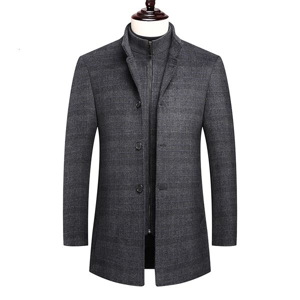 men's wool blends autumnwinter men's thicken warm wool overcoat business casual solid woolen coat fleece cotton liner windbreaker, Black
men's wool blends autumnwinter men's thicken warm wool overcoat business casual solid woolen coat fleece cotton liner windbreaker, Black