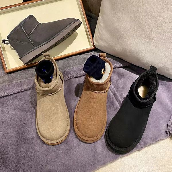 designer boots women classic australia snow boot australian furry satin booties winter short half warm women sheepskin cows, Black
designer boots women classic australia snow boot australian furry satin booties winter short half warm women sheepskin cows, Black