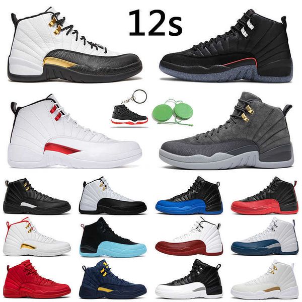 2022 jumpman 12 royalty men basketball shoes 12s utility grind university gold reverse flu game twist mens trainer, Black
2022 jumpman 12 royalty men basketball shoes 12s utility grind university gold reverse flu game twist mens trainer, Black