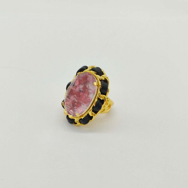 2022 luxury quality charm punk band ring with black genuine leather and pink color crystal have box stamp ps4397a, Silver
2022 luxury quality charm punk band ring with black genuine leather and pink color crystal have box stamp ps4397a, Silver