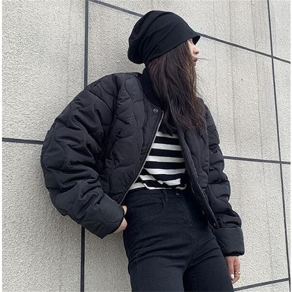 women's down parkas women oversized short jacket female winter coats long sleeve bomber jackets outwear parka coat spring autumn winter, Black
women's down parkas women oversized short jacket female winter coats long sleeve bomber jackets outwear parka coat spring autumn winter, Black