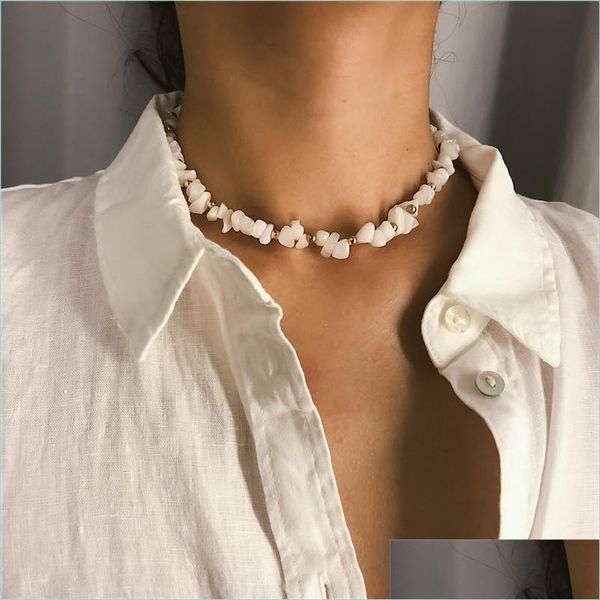 chokers fashion stone choker necklace beads collar chokers summer beach jewelry drop delivery necklaces pendants dhe29, Golden;silver
chokers fashion stone choker necklace beads collar chokers summer beach jewelry drop delivery necklaces pendants dhe29, Golden;silver