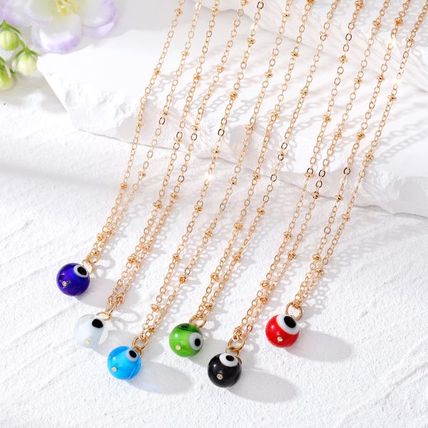 glass round blue evil eye bead necklaces for women new color turkish lucky eye sweater clavicle chain wedding party jewelry, Silver
glass round blue evil eye bead necklaces for women new color turkish lucky eye sweater clavicle chain wedding party jewelry, Silver