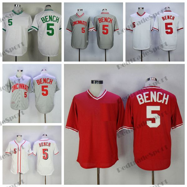 mens 1969 johnny bench baseball jerseys vintage grey red #5 stitched shirts white, Blue;black
mens 1969 johnny bench baseball jerseys vintage grey red #5 stitched shirts white, Blue;black