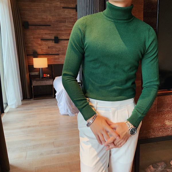 men's sweaters plus size 4xlm autumn winter turtleneck fashion simple slim fit long sleeve sweater men clothing high collar casual pull, White;black
men's sweaters plus size 4xlm autumn winter turtleneck fashion simple slim fit long sleeve sweater men clothing high collar casual pull, White;black