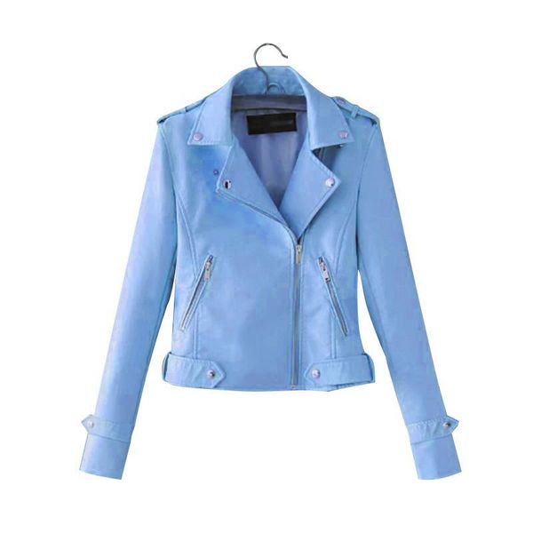 new slim women's jacket european and american women's fashion slim jacket coat lapel pu leather women's, Black;brown
new slim women's jacket european and american women's fashion slim jacket coat lapel pu leather women's, Black;brown