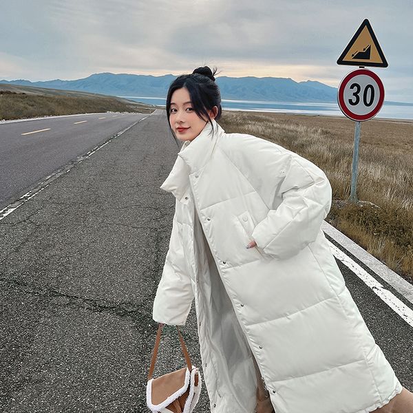 women's down parkas white women's korean down padded coat warm straight coat loose versatile comfortable long ladies down thickene, Black
women's down parkas white women's korean down padded coat warm straight coat loose versatile comfortable long ladies down thickene, Black