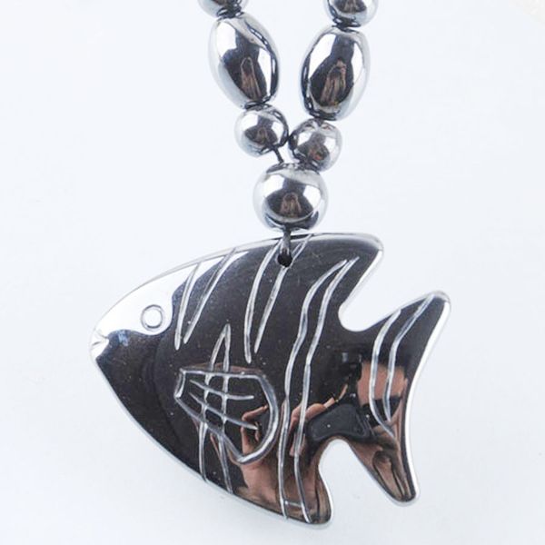 men women hematite goldfish pendant necklaces natural stone black hematite charms chokers clavicle chain necklace jewelry f3040, Silver
men women hematite goldfish pendant necklaces natural stone black hematite charms chokers clavicle chain necklace jewelry f3040, Silver