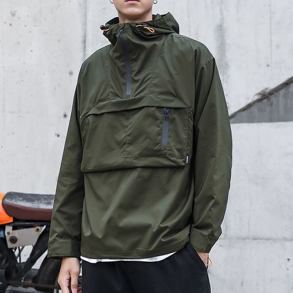 men's jackets autumn cargo jacket men clothes hooded windbreaker waterproof coat fashion harajuku street big pocket sportswear outerwea, Black;brown
men's jackets autumn cargo jacket men clothes hooded windbreaker waterproof coat fashion harajuku street big pocket sportswear outerwea, Black;brown