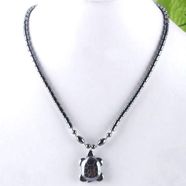 wojiaer natural hematite gem stone necklace black non magnetic turtle pendant 17 1/2 inches women jewelry f3039, Silver
wojiaer natural hematite gem stone necklace black non magnetic turtle pendant 17 1/2 inches women jewelry f3039, Silver