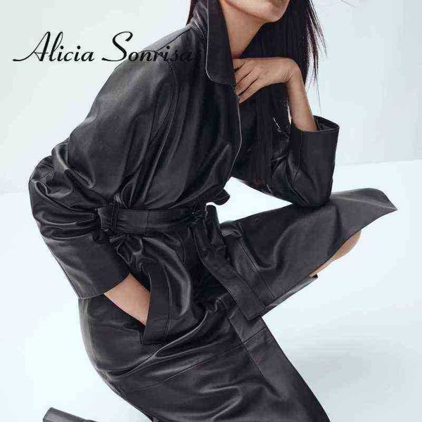 plus size faux leather jacket women 2022 belted loose long sleeves singlebreasted black long pu leather jacket biker jacket j220727
plus size faux leather jacket women 2022 belted loose long sleeves singlebreasted black long pu leather jacket biker jacket j220727