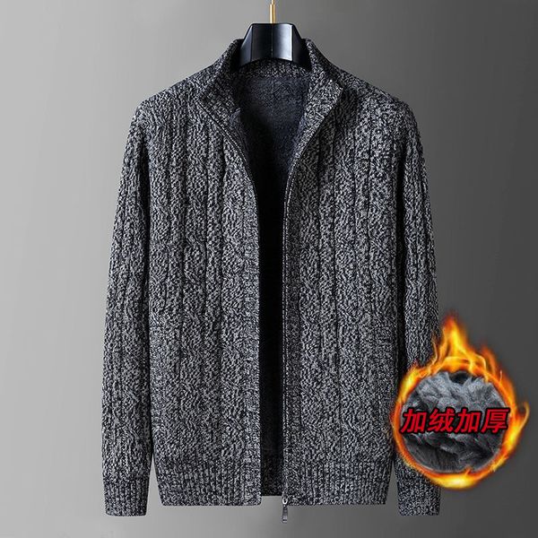 men's sweaters arrival fashion winter men's cardigan sweater plush thickened loose oversize warm half high neck sweater plus size, White;black
men's sweaters arrival fashion winter men's cardigan sweater plush thickened loose oversize warm half high neck sweater plus size, White;black