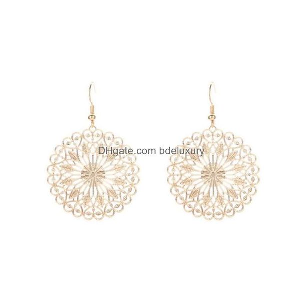 dangle chandelier dangle earrings gold filigree mandala women cutout round shape flower drop boutique jewelry 2022 del dhp2v, Silver
dangle chandelier dangle earrings gold filigree mandala women cutout round shape flower drop boutique jewelry 2022 del dhp2v, Silver