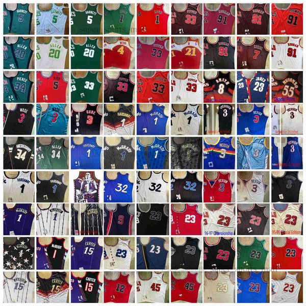 real stitched retro mitchell and ness basketball jerseys ray iverson rose kukoc pippen rodman garnett pierce antetokounmpo durant irving jam, Black;red
real stitched retro mitchell and ness basketball jerseys ray iverson rose kukoc pippen rodman garnett pierce antetokounmpo durant irving jam, Black;red