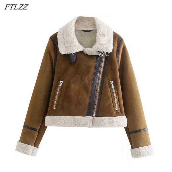 ftlzz winter thick short faux leather jacket women warm lamb wool brown jacket spring lady casual fashion windproof snow runner j220727, Black
ftlzz winter thick short faux leather jacket women warm lamb wool brown jacket spring lady casual fashion windproof snow runner j220727, Black