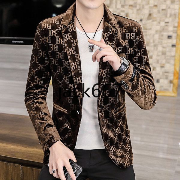 2022 new four season golden velvet suit men youth slim single western coat for men 2923, White;black
2022 new four season golden velvet suit men youth slim single western coat for men 2923, White;black