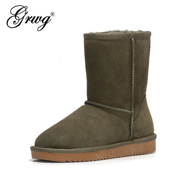 boots grwg 100% genuine cowhide leather snow women australia winter for warm botas mujer 221116, Black
boots grwg 100% genuine cowhide leather snow women australia winter for warm botas mujer 221116, Black