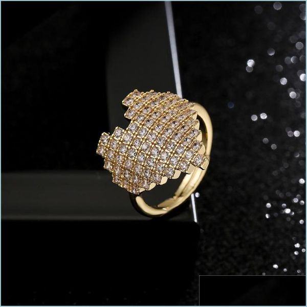 cluster rings 18k gold zircon diamond heart ring band finger adjustable rings for women engagement wedding fashion jewelry drop deliv dhdkm, Golden;silver
cluster rings 18k gold zircon diamond heart ring band finger adjustable rings for women engagement wedding fashion jewelry drop deliv dhdkm, Golden;silver