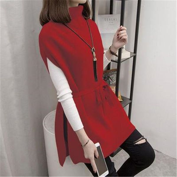 women's vests turtleneck sweater pullover winter knitted dress loose-fitting waistcoat women loose female 221116, Black;white
women's vests turtleneck sweater pullover winter knitted dress loose-fitting waistcoat women loose female 221116, Black;white