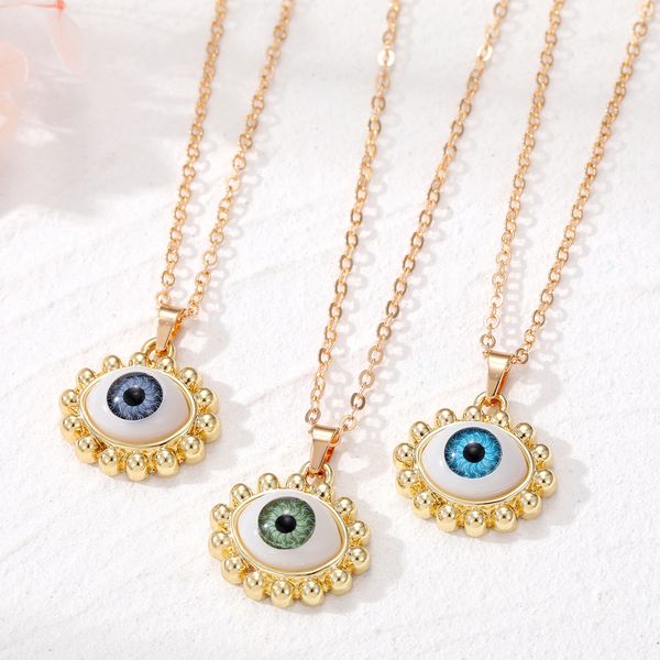 turkish evil eye pendant necklaces lucky eye clavicle chain choker necklace for women men party jewelry, Silver
turkish evil eye pendant necklaces lucky eye clavicle chain choker necklace for women men party jewelry, Silver