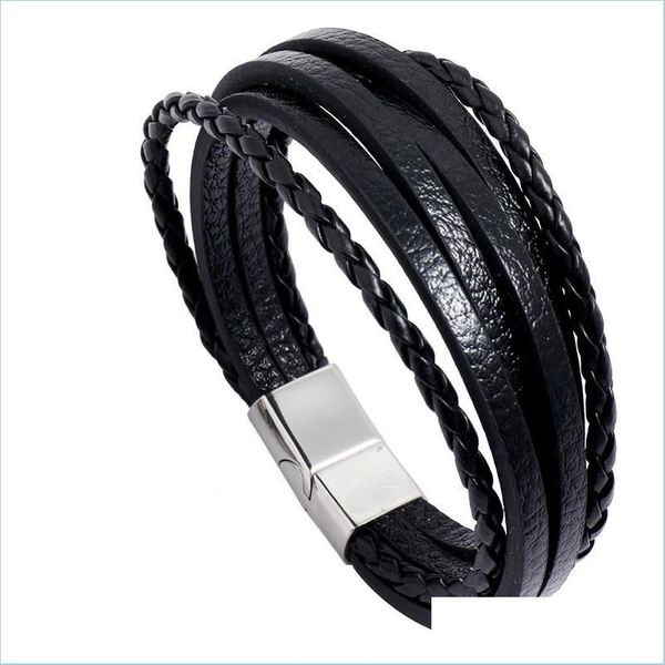 charm bracelets retro leather mti layer wrap bracelet stainless steel buckle bracelets fashion mens bangle cuff wristband jewelry dr dhd6r, Golden;silver
charm bracelets retro leather mti layer wrap bracelet stainless steel buckle bracelets fashion mens bangle cuff wristband jewelry dr dhd6r, Golden;silver