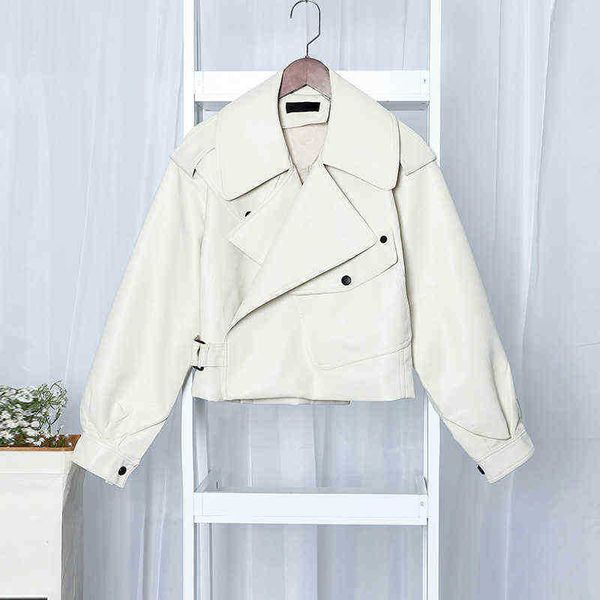 2020 new spring women pu leather jacket female solid color faux leather motor jackets women loose high street leather jacket j220727, Black
2020 new spring women pu leather jacket female solid color faux leather motor jackets women loose high street leather jacket j220727, Black