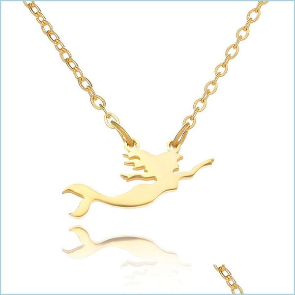 pendant necklaces stainless steel mermaid necklace rose gold chains pendant women necklaces fashion jewelry gift drop delivery pendan dhluc, Silver
pendant necklaces stainless steel mermaid necklace rose gold chains pendant women necklaces fashion jewelry gift drop delivery pendan dhluc, Silver