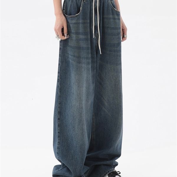 womens jeans women american vintage baggy elastic waist oversized long trouser denim pant wide leg streetwear straight basic daily 221115, Blue
womens jeans women american vintage baggy elastic waist oversized long trouser denim pant wide leg streetwear straight basic daily 221115, Blue