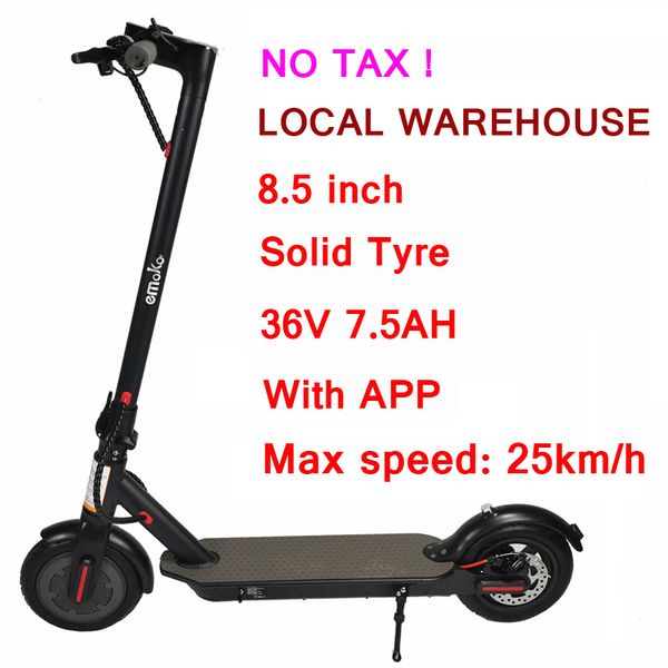 Image of New Electric Smart Scooters T4 8.5 inch 350W 7.5AH Foldable Skateboard Electric kick Scooters Waterproof Electric Scooter