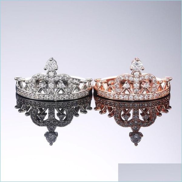 cluster rings crystal crown ring rose gold dimmond engagement wedding rings band for women fashion jewelry drop delivery dhinr, Golden;silver
cluster rings crystal crown ring rose gold dimmond engagement wedding rings band for women fashion jewelry drop delivery dhinr, Golden;silver