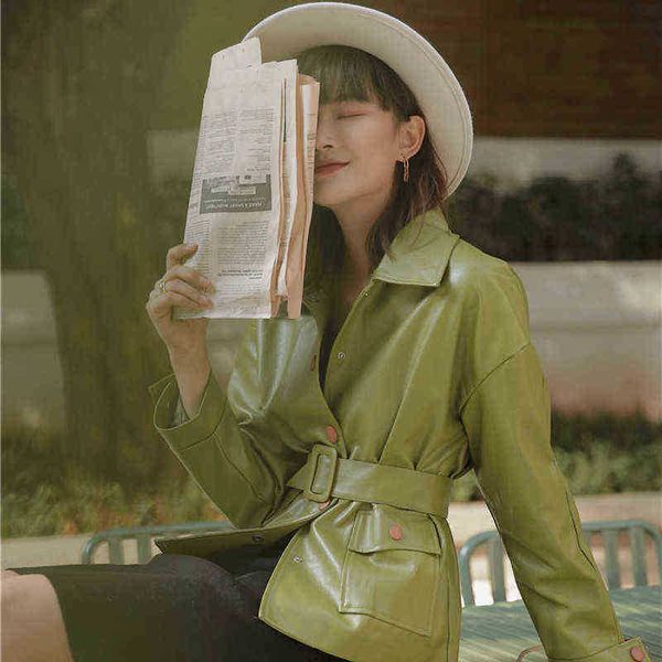 new leather jacket for women 2020 autumn chic green vintage singlebreasted long sleeves new fashion motorcycle pu jacket female j220727, Black
new leather jacket for women 2020 autumn chic green vintage singlebreasted long sleeves new fashion motorcycle pu jacket female j220727, Black