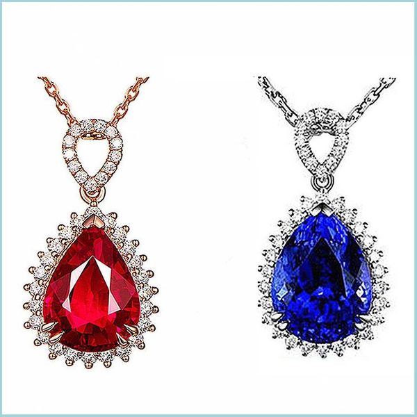 pendant necklaces blue red diamond water drop necklace rose gold chains women crystal necklaces fashion jewelry gift delivery pendant dhfb0, Silver
pendant necklaces blue red diamond water drop necklace rose gold chains women crystal necklaces fashion jewelry gift delivery pendant dhfb0, Silver