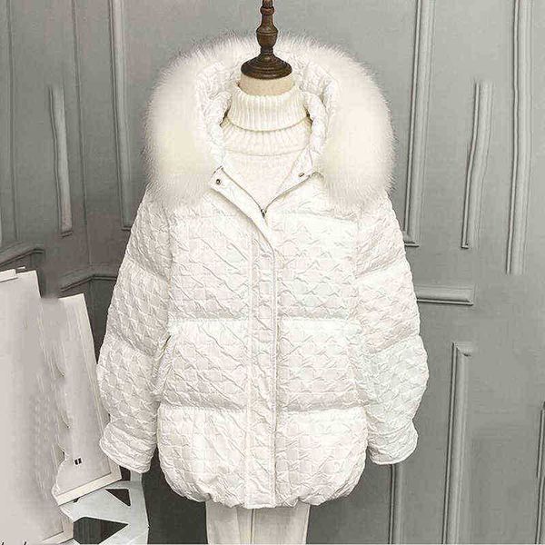 2022 winter new large fur collar down jacket women midlength loose white thick jacket j220727, Black
2022 winter new large fur collar down jacket women midlength loose white thick jacket j220727, Black