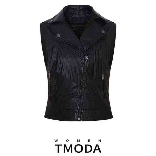 tmoda260 fashion women spring autunm black faux leather vest jackets lady bomber motorcycle cool outerwear tassel jacket zipper j220727
tmoda260 fashion women spring autunm black faux leather vest jackets lady bomber motorcycle cool outerwear tassel jacket zipper j220727